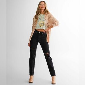 NWT Levi's 501 Original Black High Rise Straight Leg Jeans Size 30